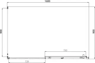 Душевой уголок Aquanet Alfa NAA1131 273607 160x90 см стекло прозрачное профиль хром